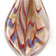 SS025 - Small scoop glass foil pendant