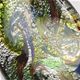 TS007 - Twisted scoop glass foil pendant