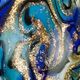 XLS016 - Extra large scoop glass foil pendant