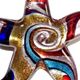 SF002- Starfish glass foil pendant