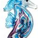 SH011 - Seahorse glass foil pendant