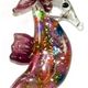 SH015 - Seahorse glass foil pendant