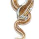 SNA002 - Snake glass foil pendant