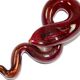 SNA003 - snake glass foil pendant