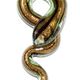 SNA004 - snake glass foil pendant
