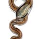 SNA008 - Snake glass foil pendant