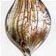 TS002 - Twisted scoop glass foil pendant