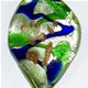 TS033 - Twisted scoop glass foil pendant