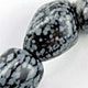 Snowflake obsidian Classic tumbled stone bracelet
