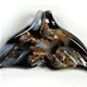 WT001- Whale Tail glass foil pendant