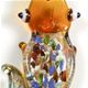 A002- Aliigator glass foil pendant