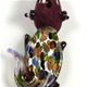 A003- Aliigator glass foil pendant