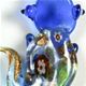 A004- Aliigator glass foil pendant