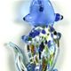 A010- Aliigator glass foil pendant