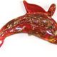 D003- Dolphin glass foil pendant