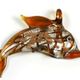 D005- Dolphin glass foil pendant