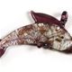D010- Dolphin glass foil pendant