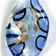 TS014 - Twisted scoop glass foil pendant