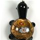 T001- Turtle glass foil pendant