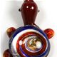 T005- Turtle glass foil pendant