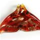 WT003- Whale Tail glass foil pendant