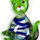 Cat012 - Cat glass foil pendant