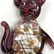 Cat013 - Cat glass foil pendant