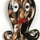 OCT008- Octopus glass foil pendant