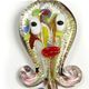 OCT010- Octopus glass foil pendant