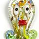 OCT011- Octopus glass foil pendant
