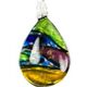 ATD003-Glass Foil Abstract Teardrop