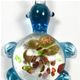 T002- Turtle glass foil pendant