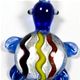 T015- Turtle glass foil pendant
