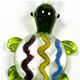 T016- Turtle glass foil pendant