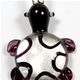 T018- Turtle glass foil pendant
