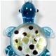 T019- Turtle glass foil pendant