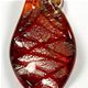 TS015 - Twisted scoop glass foil pendant