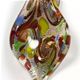 TS028 - Twisted scoop glass foil pendant